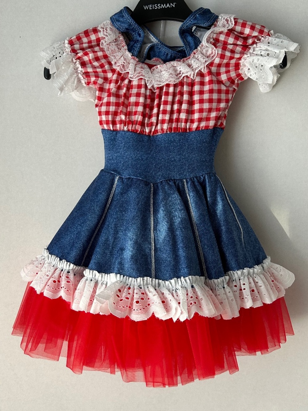 NEW! Art Stone/The Competitor Dance Costume "Party in the USA' Size: XSC